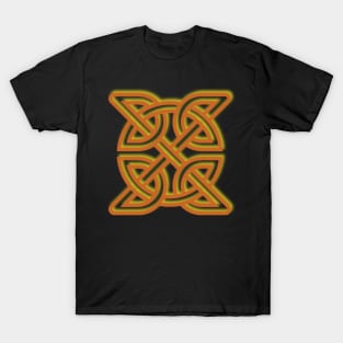 Celtic Orange/Yelliw Knotwork T-Shirt